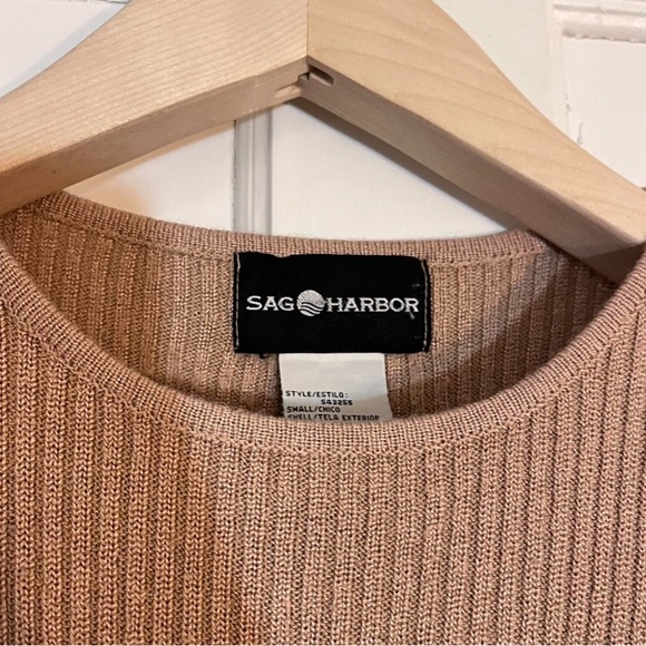 Camel Ribbed Knit Top - Picture 4 of 5